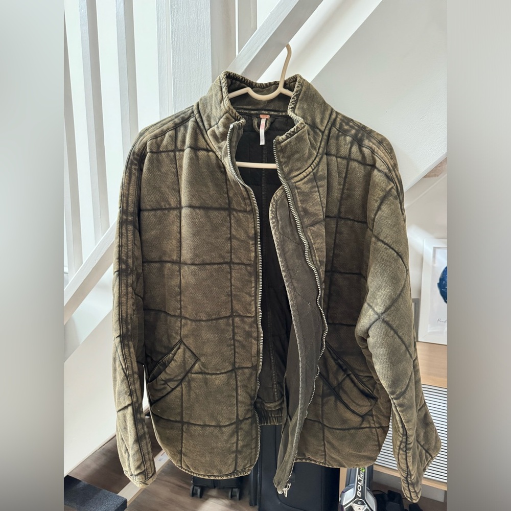 Free People Dolman Quilted Knot Jacket